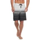 Men's Trinity Collective Event Striped Stretch Board Shorts, Size: 30, Grey