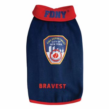 Royal Animals Fdny Fire Badge Dog Sweatshirt, Adult Unisex, Size: Small, Blue