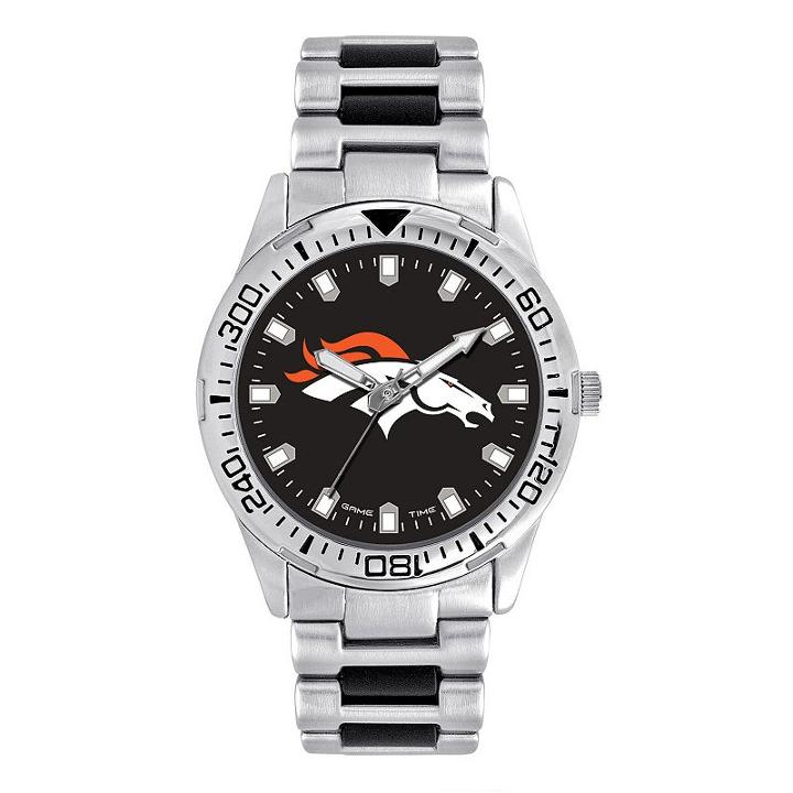 Men's Game Time Denver Broncos Heavy Hitter Watch, Silver