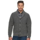 Men's Dockers Classic-fit Shawl-collar Cardigan, Size: Xl, Grey
