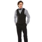Men's Chaps Performance Classic-fit Wool-blend Comfort Stretch Suit Vest, Size: Xl, Black