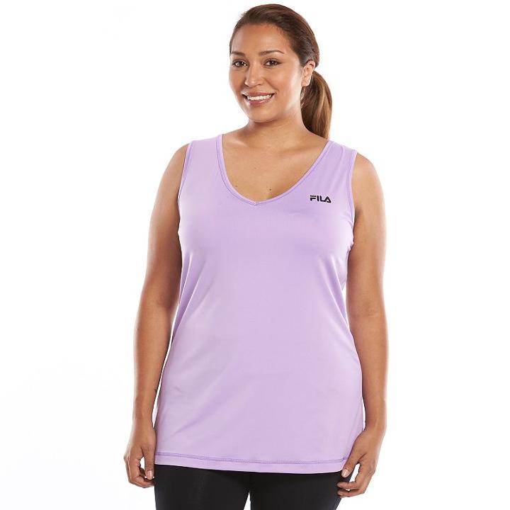 Plus Size Fila Sport&reg; Core Essential Workout Tank, Women's, Size: 1xl, Lt Purple