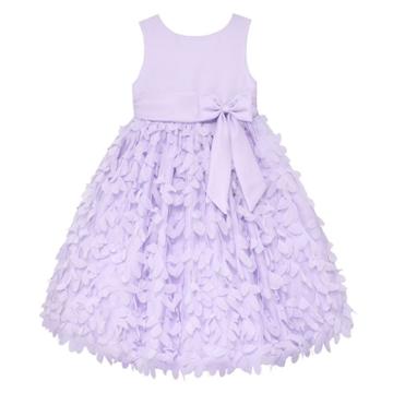 Girls 4-6x American Princess Satin Petal Dress, Girl's, Size: 6x, Purple Oth