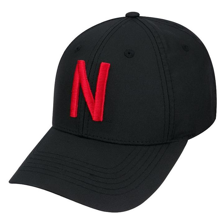 Adult Top Of The World Nebraska Cornhuskers Aerocool Adjustable Cap, Black