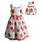 Girls 4-14 Dollie & Me Peony Dress Set, Girl's, Size: 7, White Oth