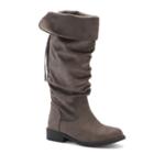 So&reg; Dixie Girls' Knee High Boots, Size: 4, Grey