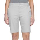 Petite Croft & Barrow&reg; Twill Bermuda Shorts, Women's, Size: 10 Petite, Grey