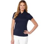 Women's Grand Slam Solid Golf Polo, Size: Medium, Med Blue