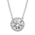 Emotions Sterling Silver Necklace - Made With Swarovski Zirconia, Women's, Size: 18, White