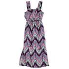 Girls 7-16 Three Pink Hearts Flounce Printed Maxi Dress, Size: 12, Dark Blue
