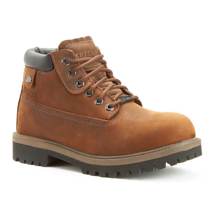 Skechers Sergeant Men's Boots, Size: 8.5, Brown