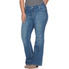 Plus Size Apt. 9&reg; Embellished Bootcut Jeans, Women's, Size: 20 W, Med Blue