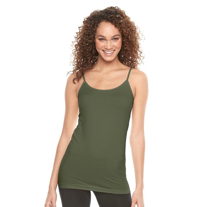 Women's Apt. 9&reg; Essential Seamless Camisole, Size: S/m, Green