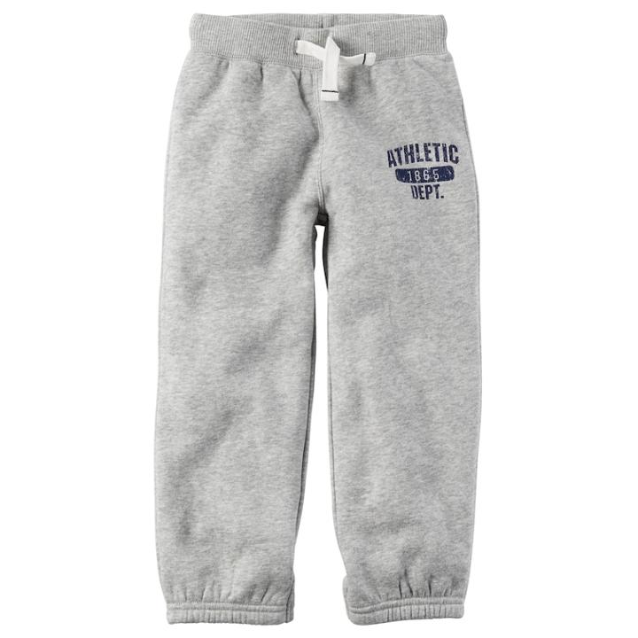 Toddler Boy Carter's Fleece Pants, Size: 3t, Light Grey
