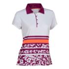 Plus Size Nancy Lopez Pretty Short Sleeve Golf Polo, Women's, Size: 2xl, White