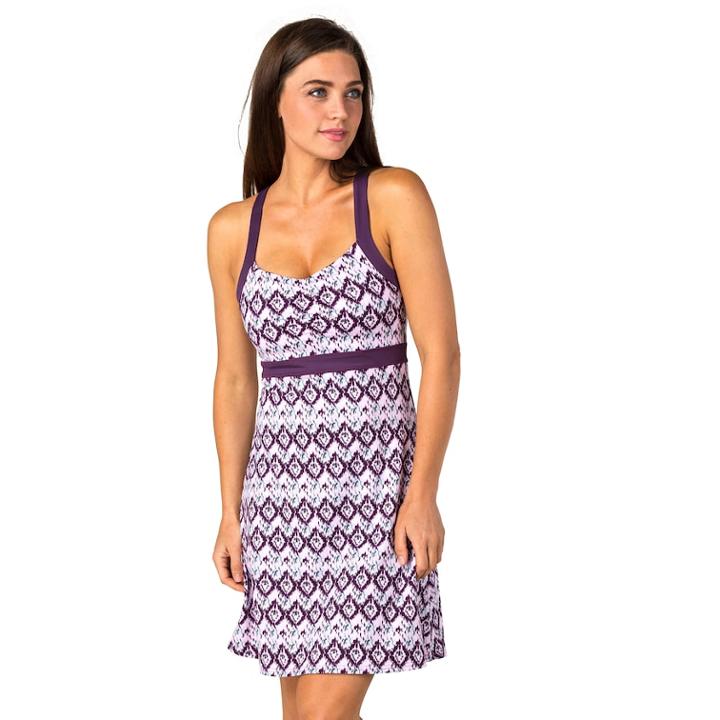 Women's Soybu Starburst Knot Back Yoga Dress, Size: Medium, Light Pink