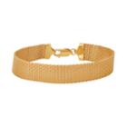 Mesh Chain Bracelet, Women's, Size: 7.5, Yellow