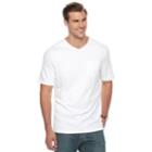 Big & Tall Croft & Barrow&reg; Classic-fit Easy-care V-neck Pocket Tee, Men's, Size: Xxl Tall, White