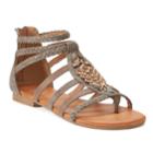So&reg; Guppy Women's Gladiator Sandals, Size: Medium (6), Brown