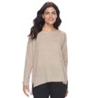 Women's Napa Valley Textured Rib Sweater, Size: Small, White Oth