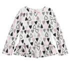 Girls 4-10 Jumping Beans&reg; Pieced Ruffle Hem Top, Size: 8, Natural