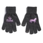 Women's So&reg; So Extra Unicorn Tech Knit Gloves, Dark Grey