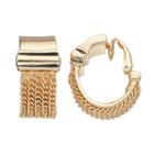 Dana Buchman Chain Clip On Hoop Earrings, Women's, Gold