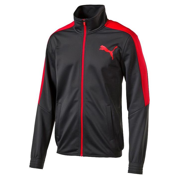 Men's Puma Colorblock Track Jacket, Size: Large, Grey Other