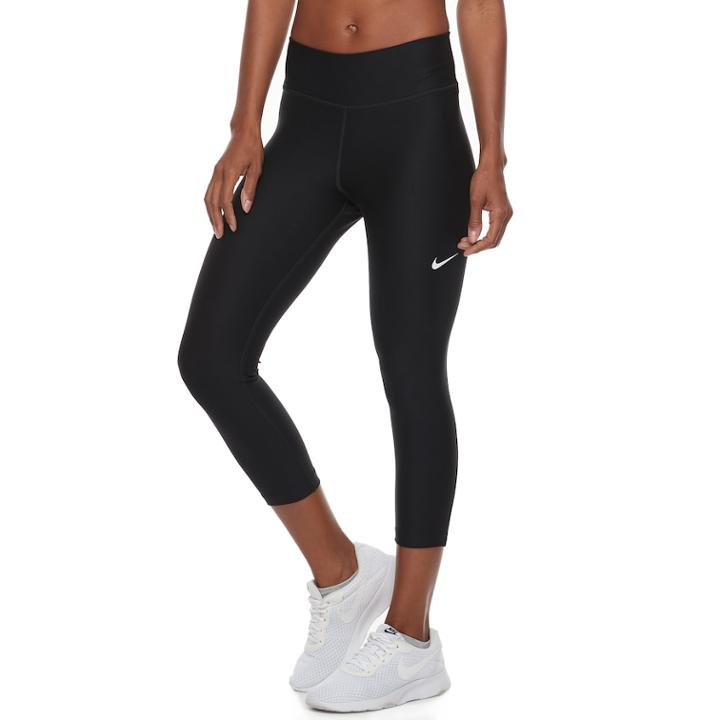 Women's Nike Power Victory Training Capri Leggings, Size: Large, Grey (charcoal)