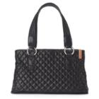 Donna Sharp Pauline Quilted Satchel, Women's, White