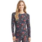 Women's Cuddl Duds Softwear Crewneck Top, Size: Regular, Oxford