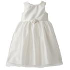 Girls 4-6x Marmellatta Classics Shantung Rosette Ballerina Dress, Size: 4, White Oth