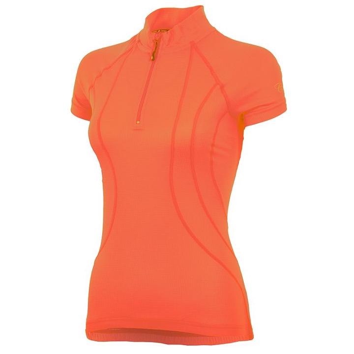Women's Canari Optic Nova Short Sleeve Cycling Jersey, Size: Medium, Orange, Comfort Wear