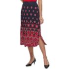 Petite Dana Buchman Slit Maxi Skirt, Women's, Size: Xl Petite, Red