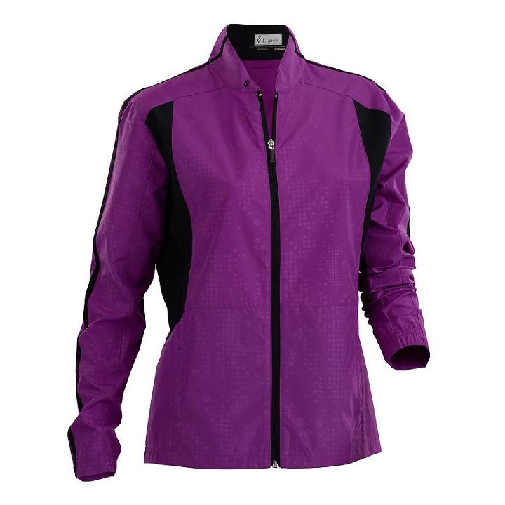 Women's Nancy Lopez Primo Golf Jacket, Size: Small, Purple