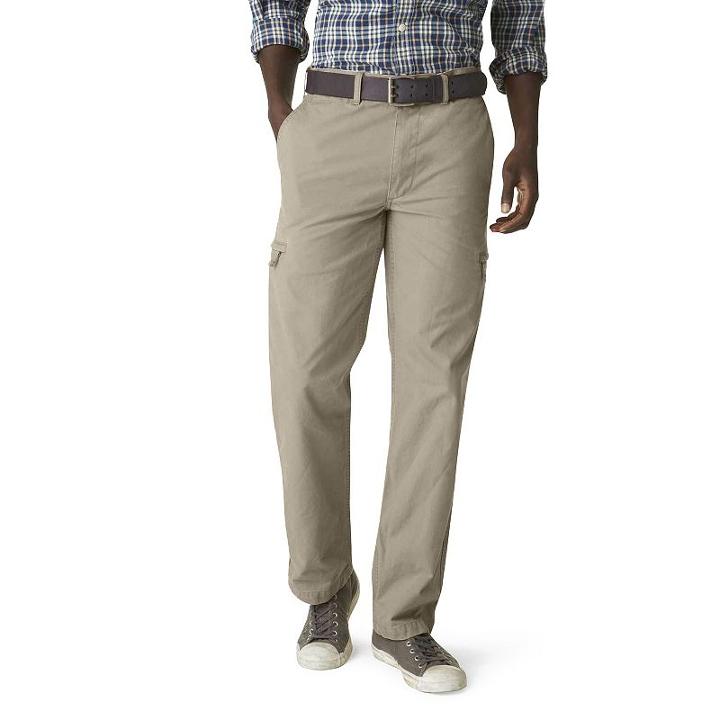 Men's Dockers&reg; Crossover D3 Classic-fit Flat-front Cargo Pants, Size: 38x34, Lt Beige