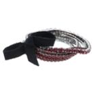 Simply Vera Vera Wang Red Simulated Crystal Stretch Bracelet Set, Women's