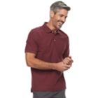 Men's Croft & Barrow&reg; Polo, Size: Large, Dark Red