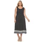 Plus Size Croft & Barrow&reg; Smocked Challis Dress, Women's, Size: 1xl, Oxford