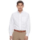 Men's Croft & Barrow&reg; Classic-fit Patterned Easy-care Button-down Shirt, Size: Xxl, White