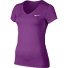 Women's Nike Cool Victory Dri-fit Base Layer Tee, Size: Xs, Purple Oth