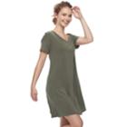 Juniors' Mudd&reg; Lace-up Shoulder Dress, Teens, Size: Large, Med Green