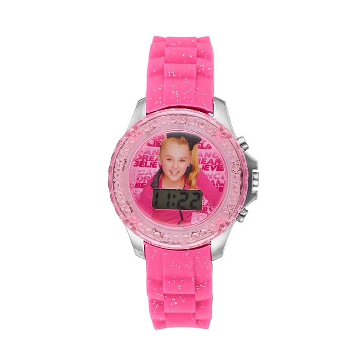 Jojo Siwa Kids' Digital Light-up Watch, Girl's, Size: Medium, Pink