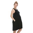 Maternity A:glow Swing Dress, Women's, Size: M-mat, Black