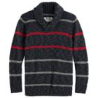 Boys 8-20 Urban Pipeline&reg; Regular-fit Striped Shawl-collar Sweater, Size: Medium, Black