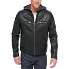 Big & Tall Levi's&reg; Faux-leather Racer Jacket, Men's, Size: 3xl Tall, Black