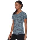 Women's Tek Gear&reg; Space Dye Base Layer Tee, Size: Small, Turquoise/blue (turq/aqua)