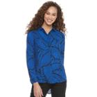 Women's Apt. 9&reg; Georgette Blouse, Size: Medium, Blue