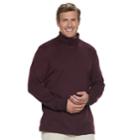 Big & Tall Croft & Barrow&reg; Classic-fit Easy-care Turtleneck, Men's, Size: Xxl Tall, Drk Purple