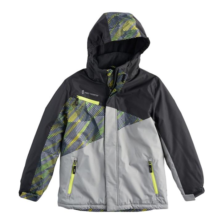 Boys 8-20 Free Country Boarder Jacket, Size: Large, Med Grey